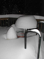 snowy deck