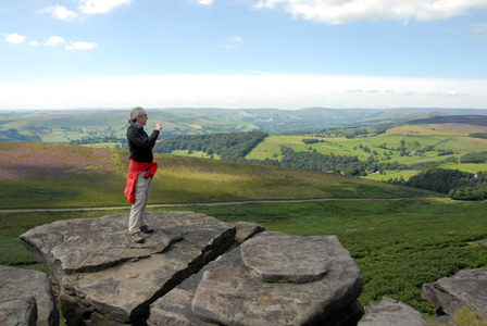 Alan at Stanage Edge