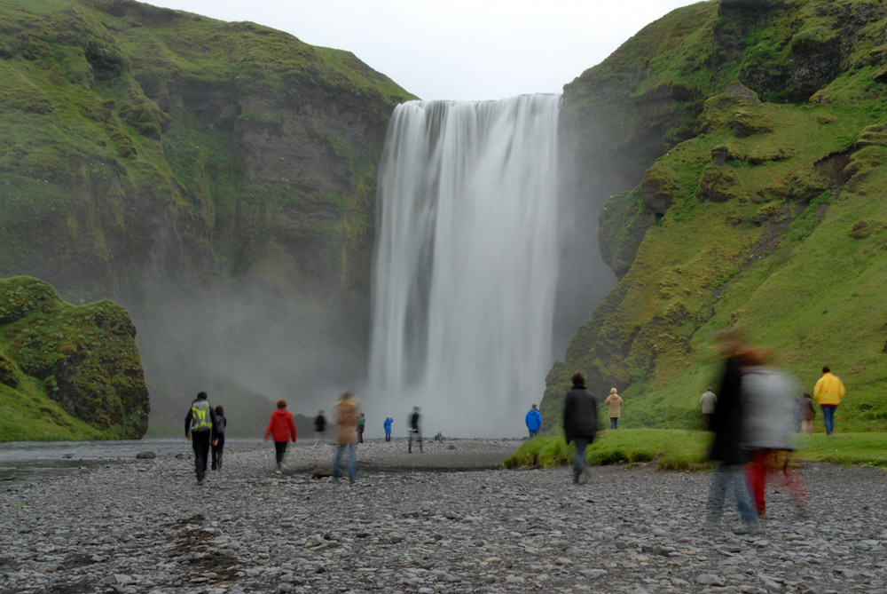Iceland waterfall