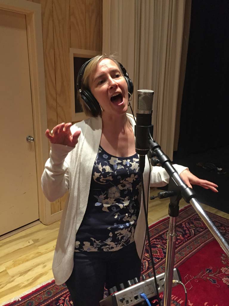 Karen at mic