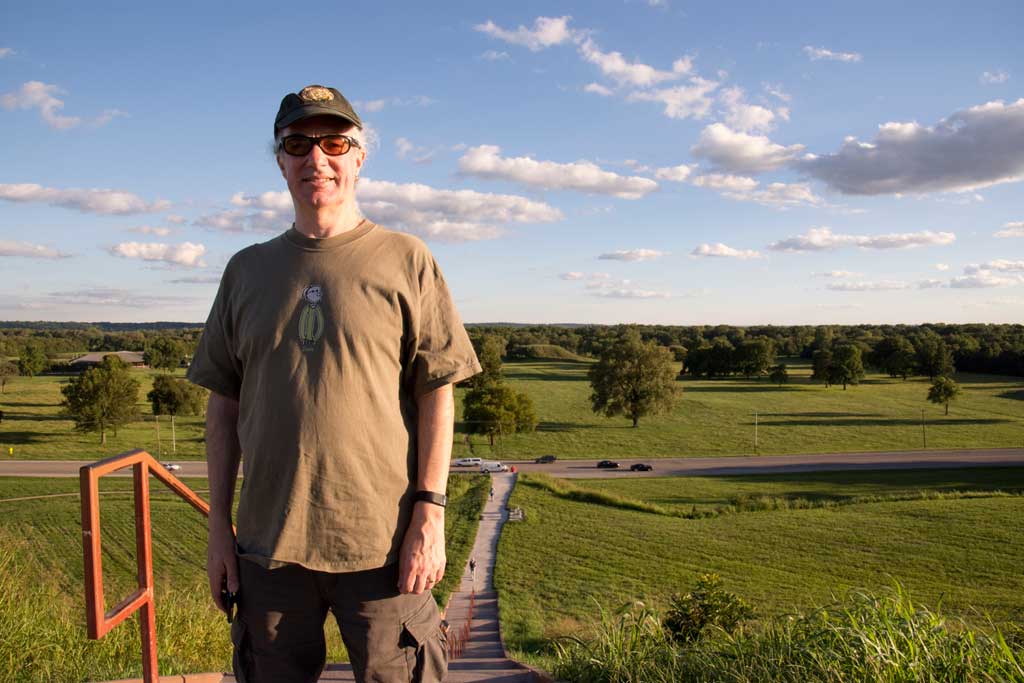 Alan at Cahokia