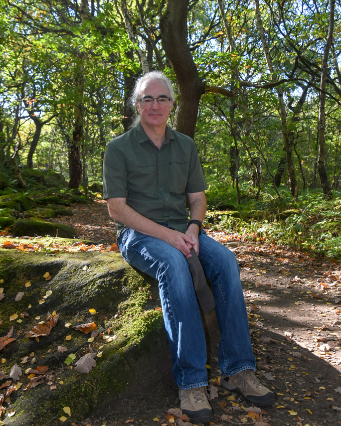Alan in forest