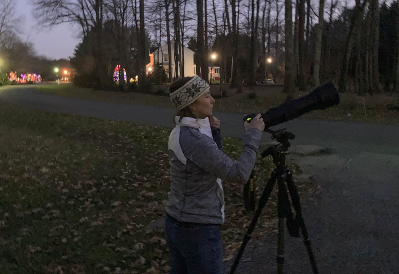Karen with a big lens