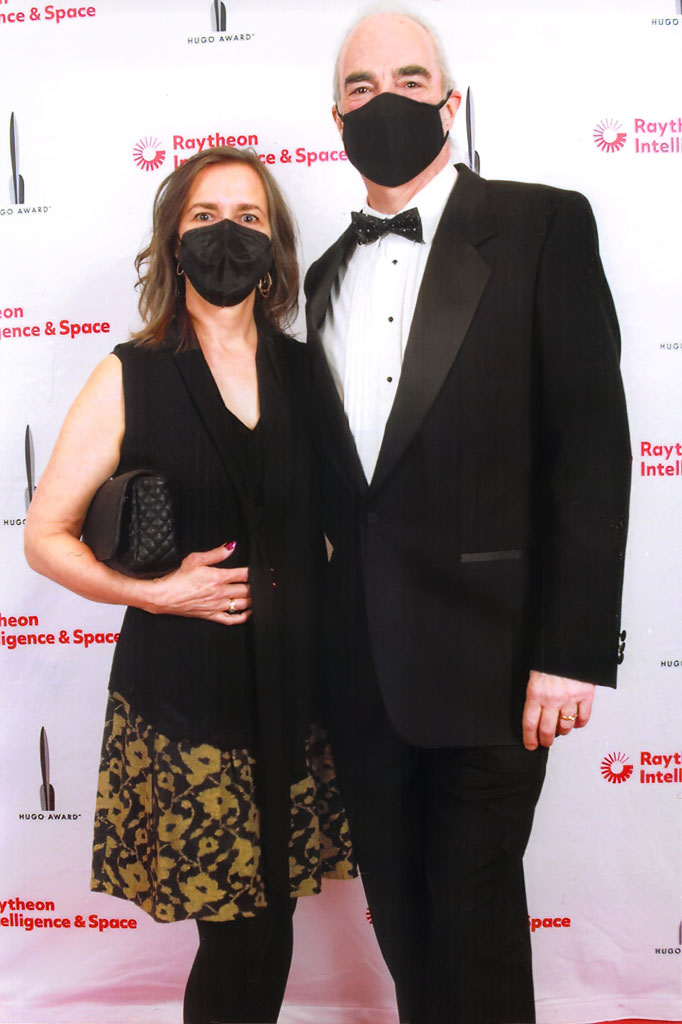 Karen and Alan all dressed up