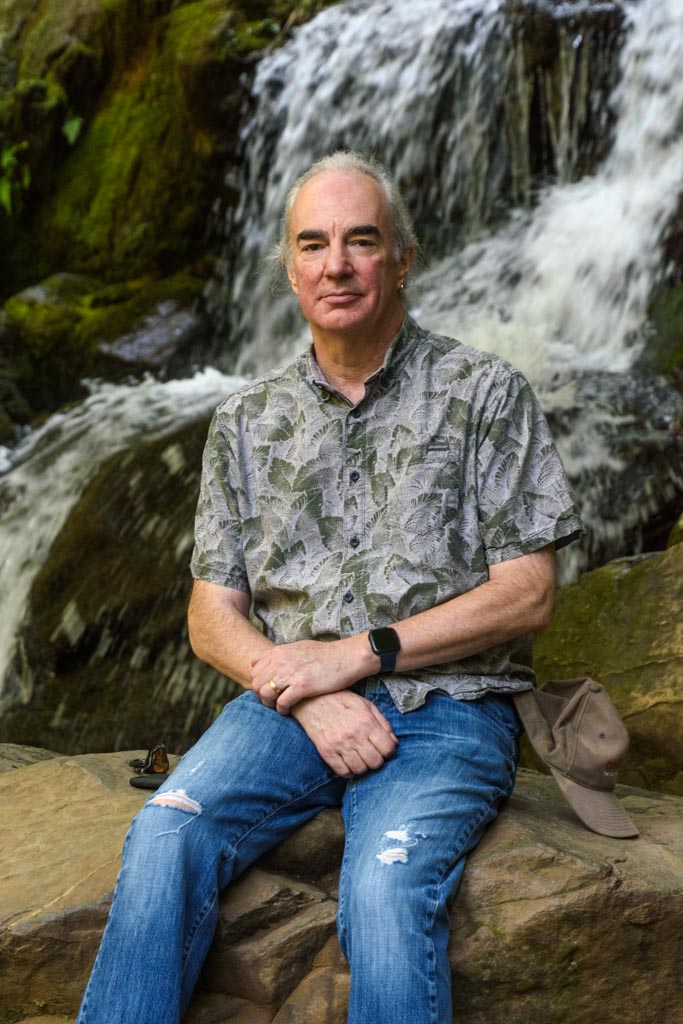 Alan at waterfall