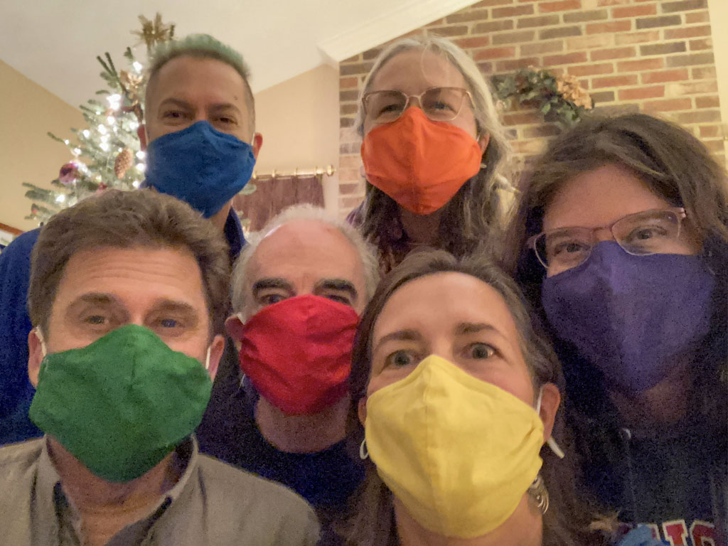 the Chromatics in colored masks