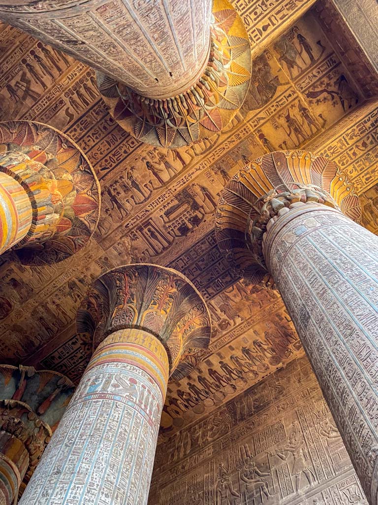 Esna temple columns
